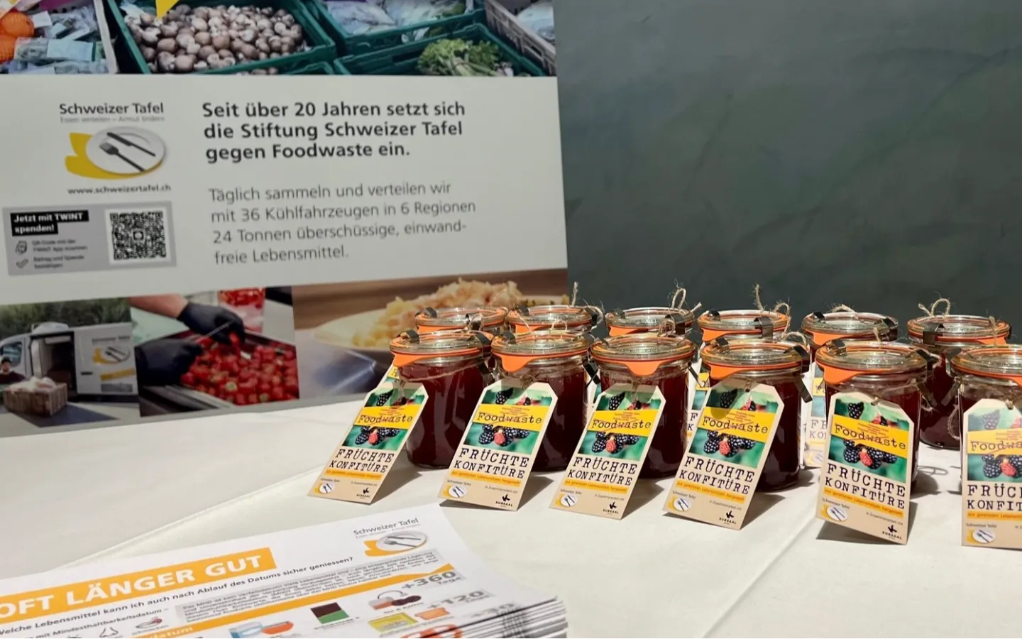 Palais fédéral – Un signe contre le gaspillage alimentaire