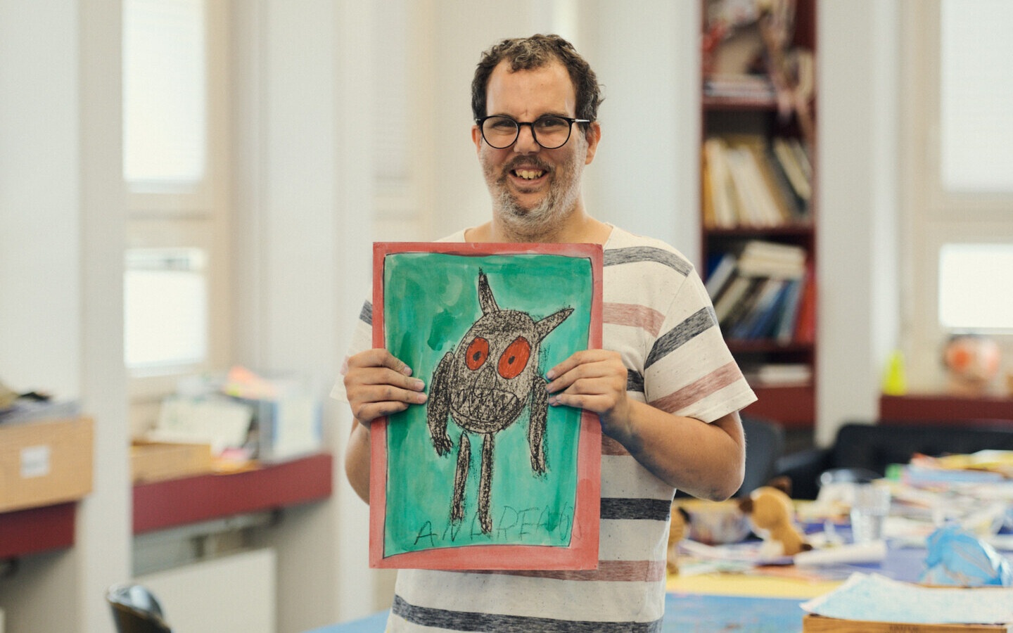 Projektbild: Kreativität fördern - für Menschen wie Andreas